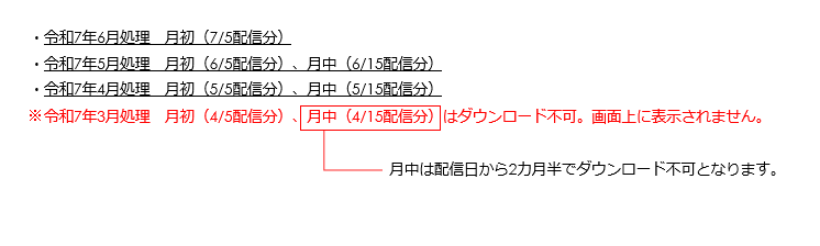 ダウンロード期間